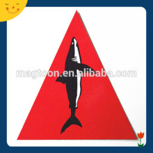 Square/triangle shape red color fish fridge magnets